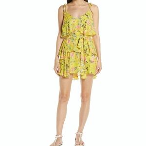 Hermant and Nandita Floral Yellow Dress